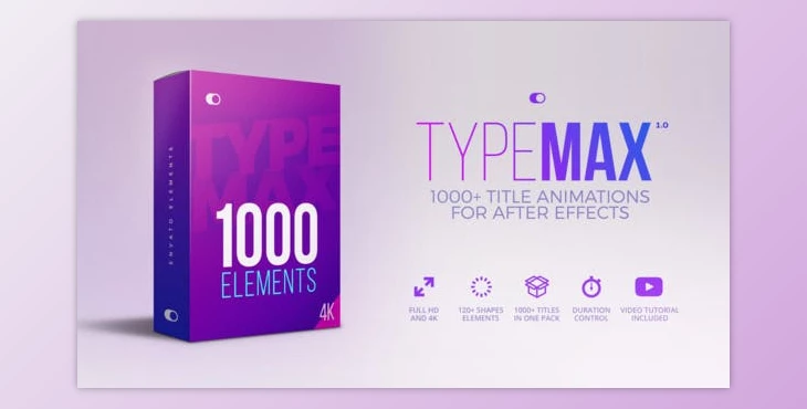 Download TypeMax | 1000 Titles and Lower Thirds (Videohive 19429492) - AE Project