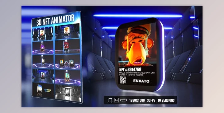 Download 3D NFT Animator (Videohive 37481161) - AE Project
