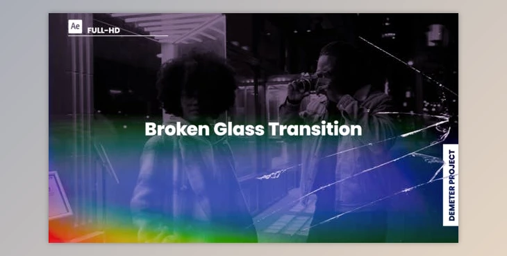 Download Broken Glass Transition (Videohive 39847905) - AE Project