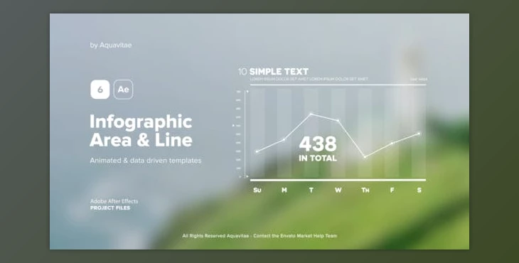 Download Infographic Area & Line Graphs (Videohive 39864742) - AE Project
