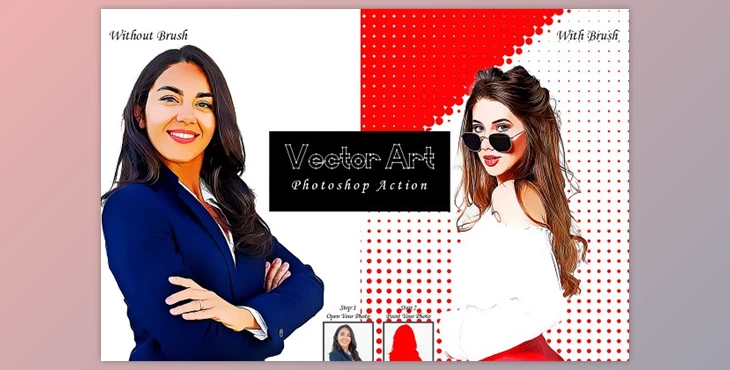 Download Vector Art Photoshop Action CreativeMarket - 10208213