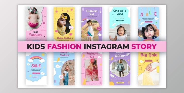 Download Kids Fashion Instagram Stories (Videohive 35473873) - AE Project