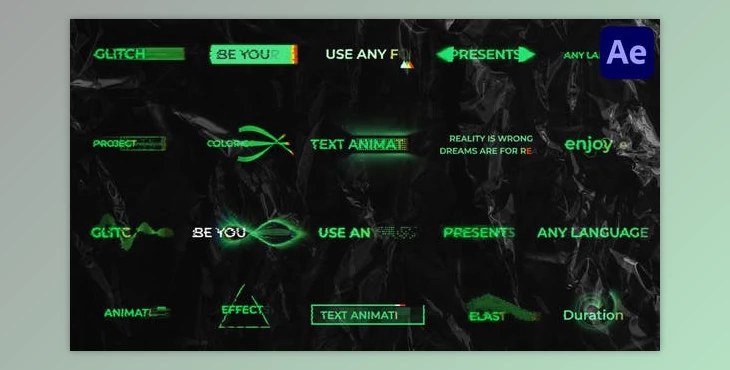 Download Colorful Glitch Titles After Effects (Videohive 35785767) - AE Project