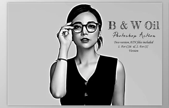 Download B & W Oil Photoshop Action <span class='badge badge-warning'>CreativeMarket</span> - 10216954