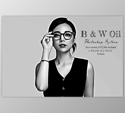 Download B & W Oil Photoshop Action CreativeMarket - 10216954