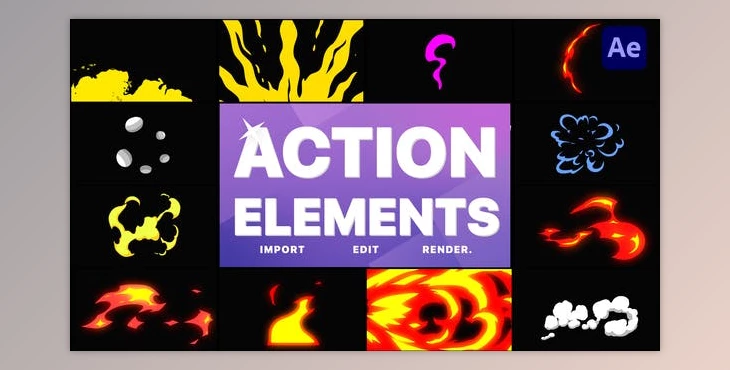Download Action Elements | After Effects (Videohive 36150418) - AE Project