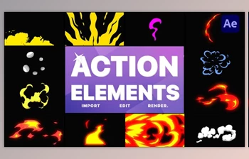 Download Action Elements | After <span class='badge badge-warning'>Effects</span> (Videohive 36150418) - AE Project