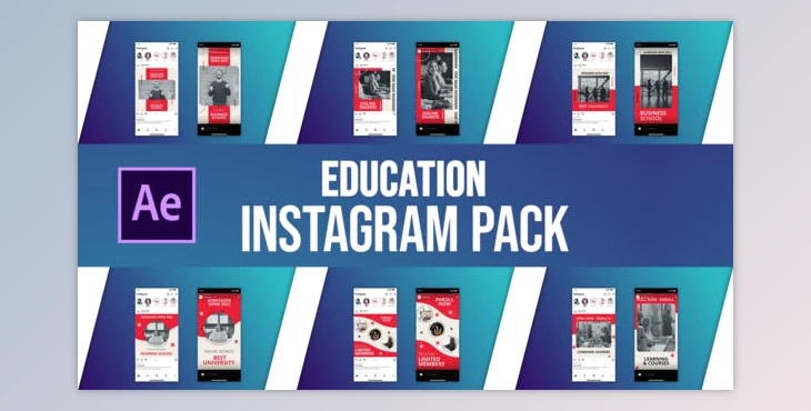 Download Education Instagram Pack for After Effects (Videohive 36005115) - AE Project