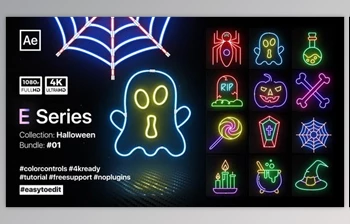 Download Halloween Neon <span class='badge badge-warning'>Elements</span> (<span class='badge badge-warning'>Videohive</span> 39820089) - AE <span class='badge badge-warning'>Project</span>