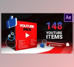 Download Youtube Pack (Videohive 24768030) - AE Project