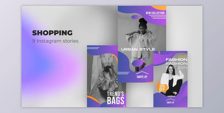 Download Shopping – Instagram stories (Videohive 39985957) - AE Project