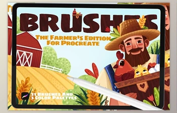 Download The FARMER’S <span class='badge badge-warning'>PROCREATE</span> BRUSHES