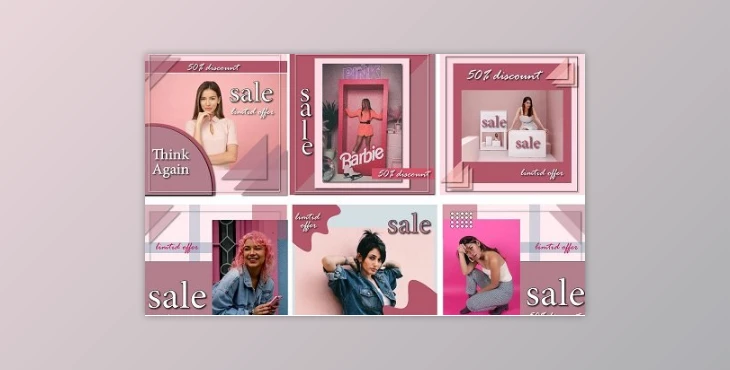 Download Social Media Templates Design using illustrator