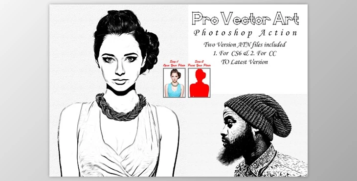 Download Pro Vector Art Photoshop Action CreativeMarket - 10236034