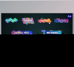 Download Colorful Glitch Lower Thirds & Titles [After Effects] (Videohive 36113887) - AE Project