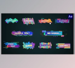 Download Colorful Glitch Lower Thirds & Titles [After Effects] (Videohive 36113887) - AE Project