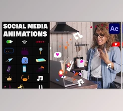 Download Social Media Stickers for After Effects (Videohive 37206165) - AE Project