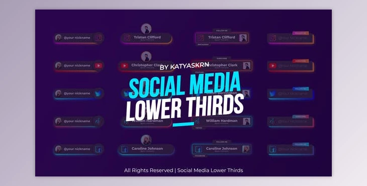 Download Social Media Lower Thirds - After Effects (Videohive 37411989) - AE Project