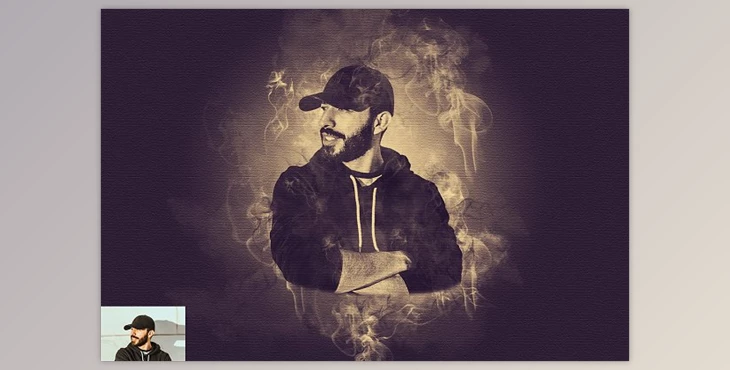 Download Super Smoke Effect Photoshop Action CreativeMarket - 10252542