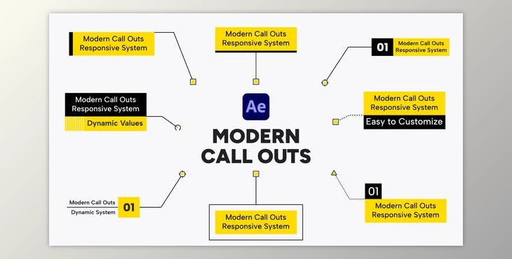 Download Modern Call Outs For After Effects (Videohive 40077039) - AE Project