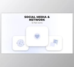 Download Social Media & Network – Flat Icons (Videohive 39987964) - AE Project