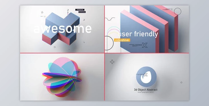 Download Object Abstract 3d Intro V 3.0 (Videohive 40104108) - AE Project