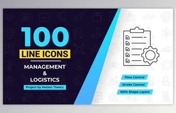 Download 100 Management Line <span class='badge badge-warning'>Icons</span> (<span class='badge badge-warning'>Videohive</span> 40108198) - AE <span class='badge badge-warning'>Project</span>