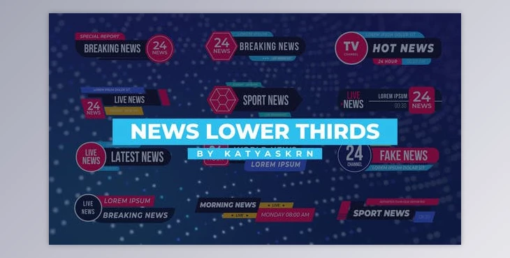Download News Lower Thirds - After Effects (Videohive 37167913) - AE Project