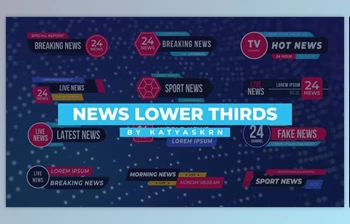 Download News <span class='badge badge-warning'>Lower</span> Thirds - After Effects (Videohive 37167913) - AE Project