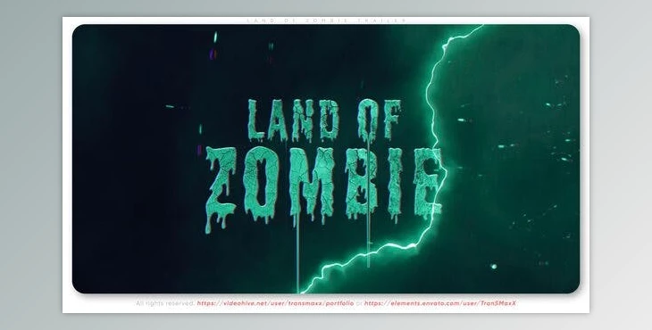 Download Land of Zombie Trailer (Videohive 40185391) - AE Project