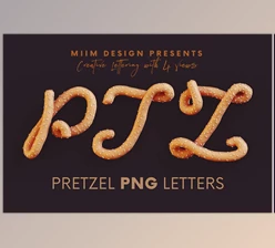 Download Pretzel – 3D Lettering CreativeMarket - 7824346