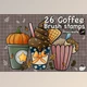 Download 26 Coffee Procreate Stamps