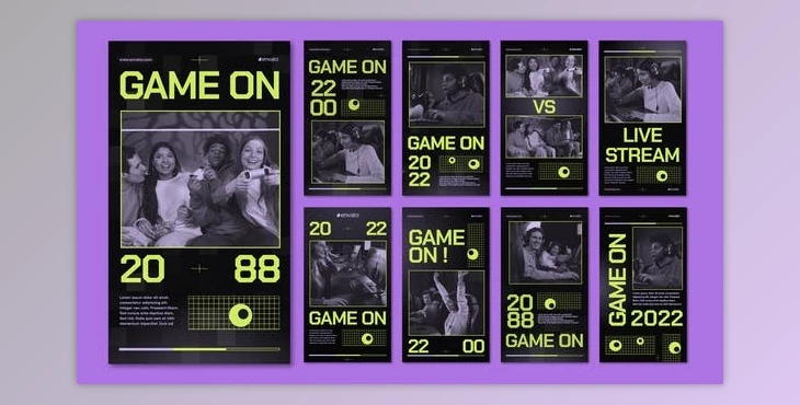 Download Instagram – Game and Cybersport Stream Promo (Videohive 40210046) - AE Project