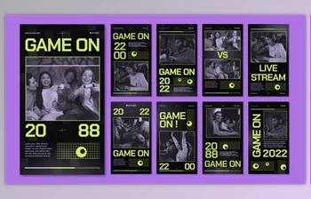 Download Instagram – <span class='badge badge-warning'>Game</span> and Cybersport Stream Promo (Videohive 40210046) - AE Project