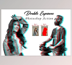 Download Double Exposure Photoshop Action CreativeMarket - 10282976