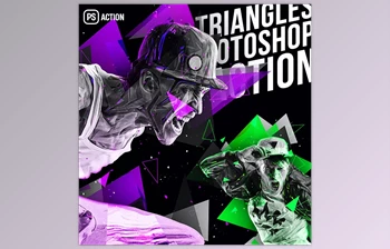 Download Triangles Photoshop <span class='badge badge-warning'>Action</span> GraphicRiver - 39171493