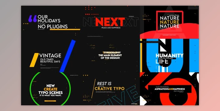 Download Creative Typography Titles 2 (Videohive 40235887) - AE Project