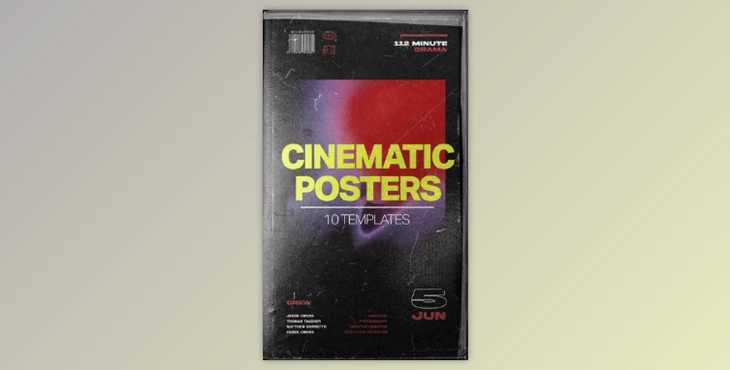 Download CINEMATIC SOCIAL MEDIA POSTER TEMPLATES – Tropic Colour