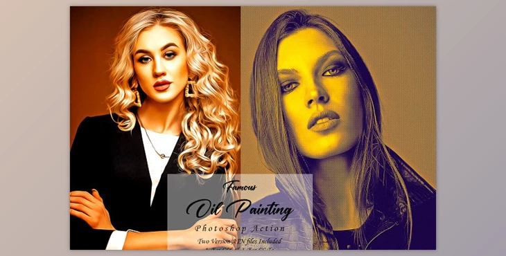 Download Famous Oil Painting Photoshop Action CreativeMarket - 10291556