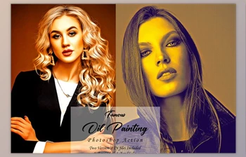 Download <span class='badge badge-warning'>Famous</span> Oil Painting Photoshop Action CreativeMarket - 10291556