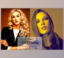 Download Famous Oil Painting Photoshop Action CreativeMarket - 10291556