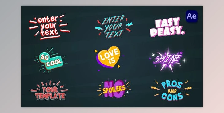 Download Cartoon Titles [After Effects] (Videohive 36713408) - AE Project