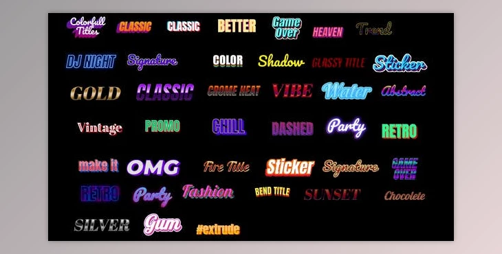 Download Colorful Titles (Videohive 36729605) - AE Project