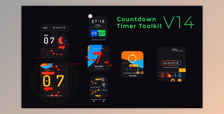 Download Countdown Timer Toolkit V14 (Videohive 40292481) - AE Project