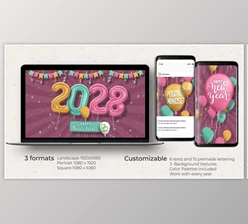 Download New Year and Balloons Opener (Videohive 40309926) - AE Project
