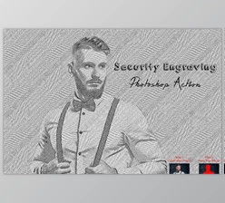 Download Security Engraving Photoshop Action CreativeMarket - 10301276
