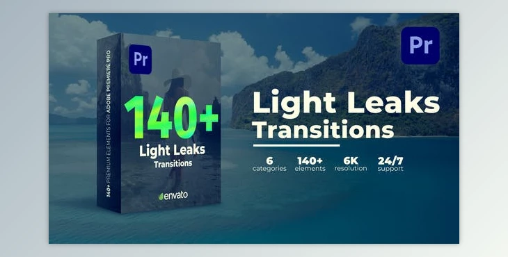 Download Light Leaks Transitions (Videohive 39519656) - PR Project