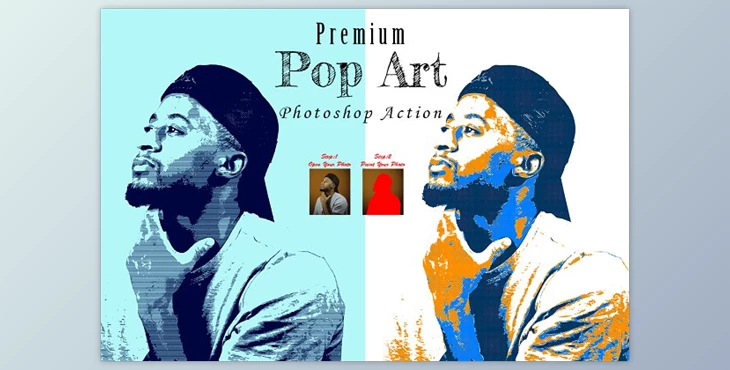 Download Premium Pop Art Photoshop Action CreativeMarket - 10304729