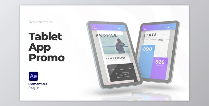 Download Tablet App Promo – Website Presentation (Videohive 36329084) - AE Project