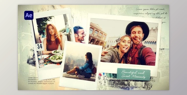 Download Soft Brush Photo Slideshow | Travel Memories Slideshow (Videohive 40311849) - AE Project